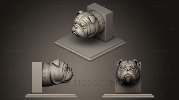 Masks and muzzles of animals (MSKJ_0095) 3D model for CNC machine